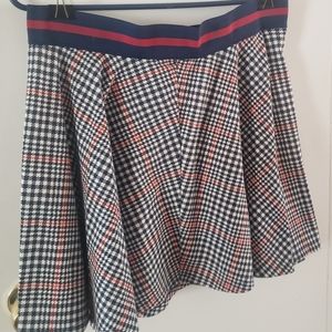 2 for $12 / plaid print skirt